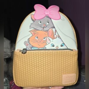 New! Loungefly Disney Aristocats Mini Backpack